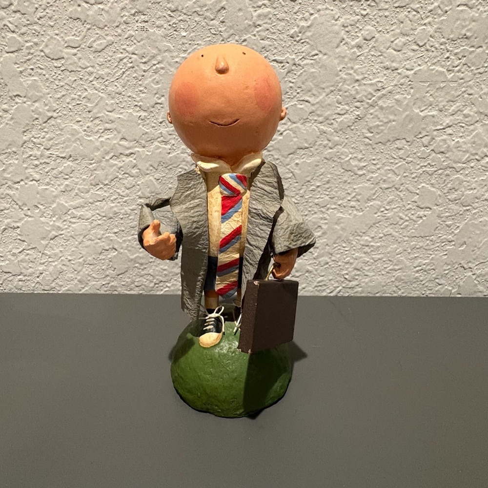 DEMDACO Pint Sized Professionals Boy Businessman Figurine Robin Kelso 2006 7"